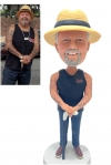 Bobblehead for grandpa Custom bubble Head with Cane Bobblehead for grandpa Custom bubble Head with Cane